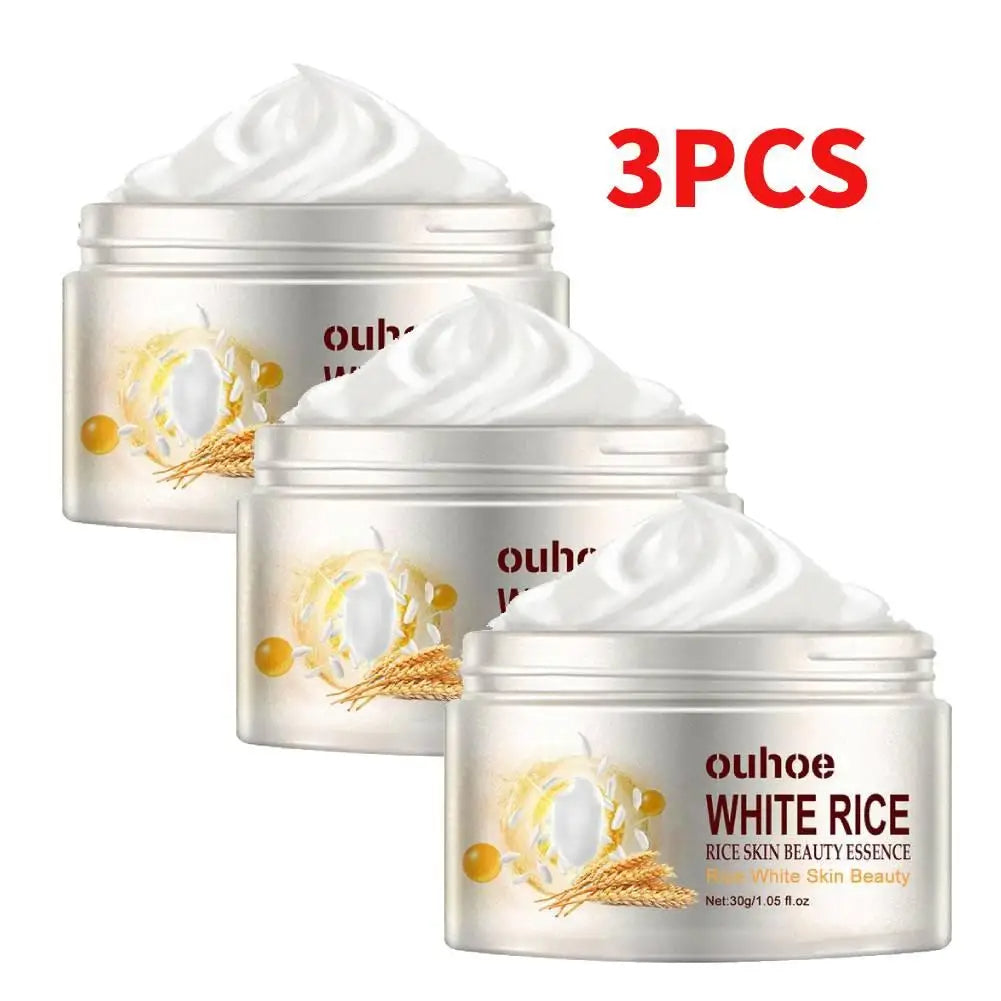 3PCS White Rice Anti Aging Remove Wrinkles Nourishing Moisturizing Facial Cream Firming Pores And Removing Acne Whitening Cream