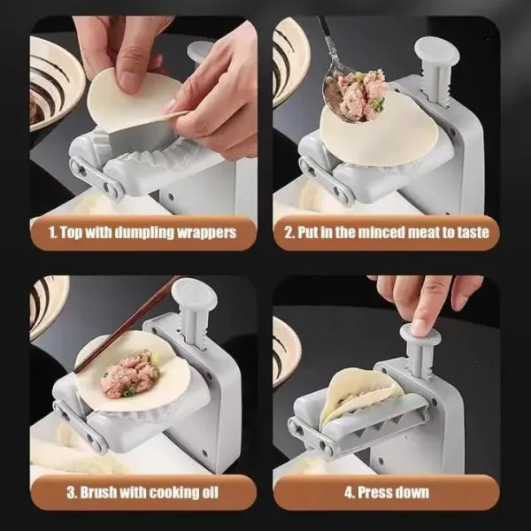 Portable Hand Press Efficient Dumpling Maker | Manual Dumpling Won Ton Mold