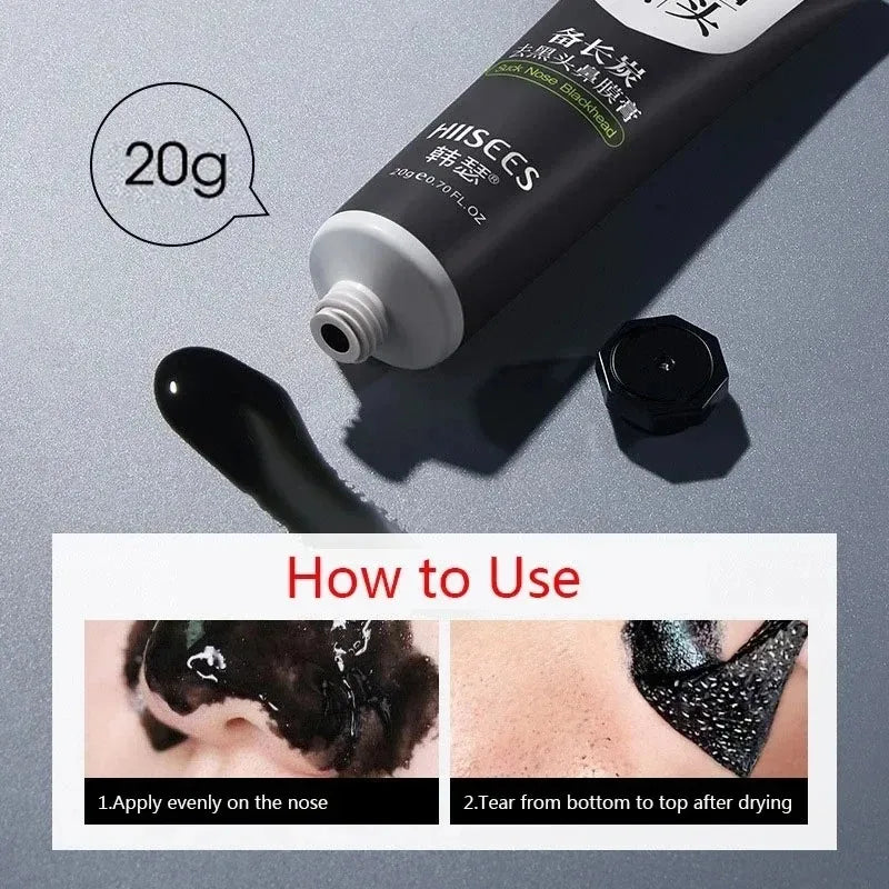 Blackhead Remover Mask Facial Shrink Pores Acne Black Head Removal Cream Nose Cleansing Black Peel Off Masks Gel Skin Care