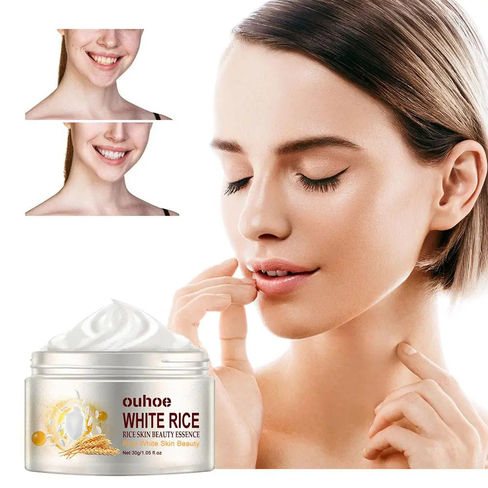 3PCS White Rice Anti Aging Remove Wrinkles Nourishing Moisturizing Facial Cream Firming Pores And Removing Acne Whitening Cream