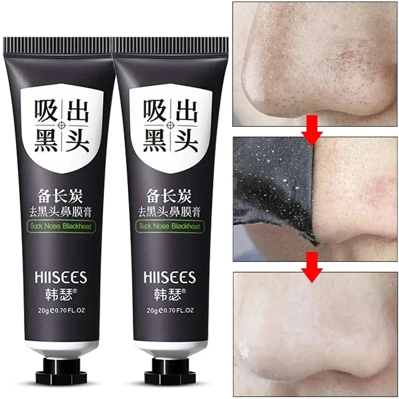 Blackhead Remover Mask Facial Shrink Pores Acne Black Head Removal Cream Nose Cleansing Black Peel Off Masks Gel Skin Care